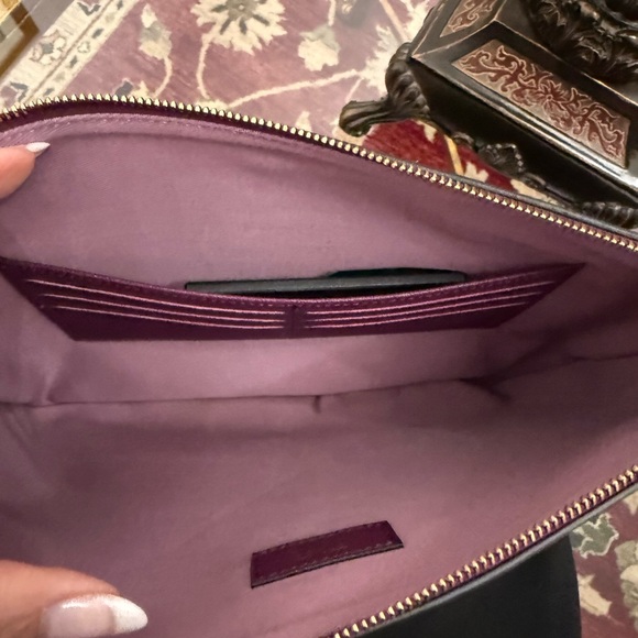 Versace Plum Clutch all leather with Medusa - Picture 3 of 6